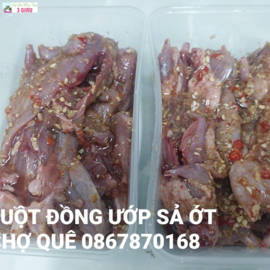 CHUỘT ĐỒNG ƯỚP XẢ ỚT /500G